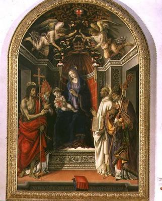 Madonna and Child with SS. John the Baptist, Victor, Bernard and Zenobius, known as the Madonna of t de Filippino Lippi