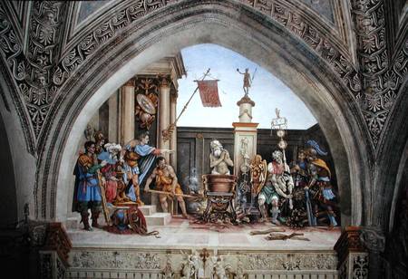 North wall of Strozzi Chapel, The Martyrdom of St. John the Evangelist de Filippino Lippi