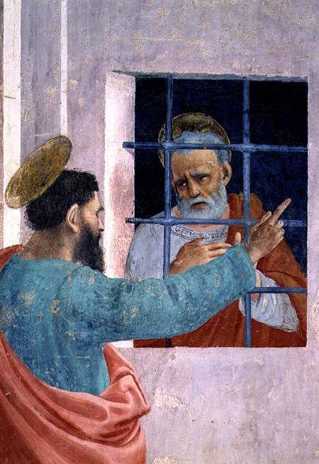 St. Peter Visited in Jail by St. Paul de Filippino Lippi