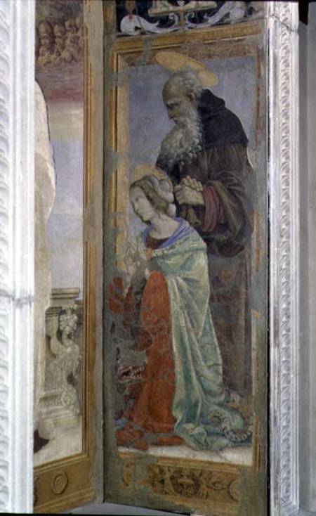 SS. Anthony and Lucy, detail from the tabernacle of the Canto al Mercatale de Filippino Lippi