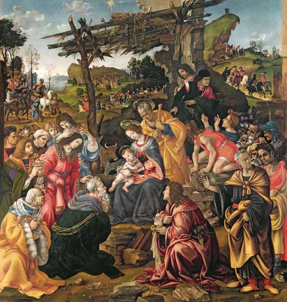 The Adoration of the Magi de Filippino Lippi