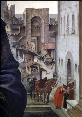 Nerli Altarpiece, detail of the San Frediano gate in Florence