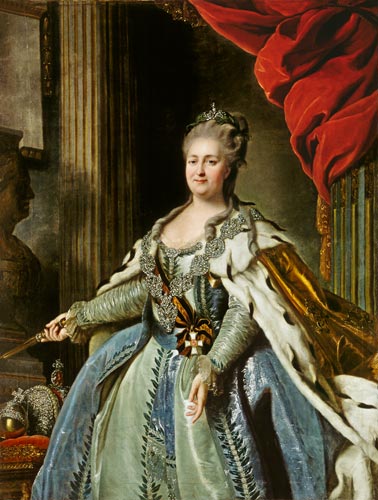 Portrait of Catherine II (1729-96) de Fjodor Stepanowitsch Rokotov