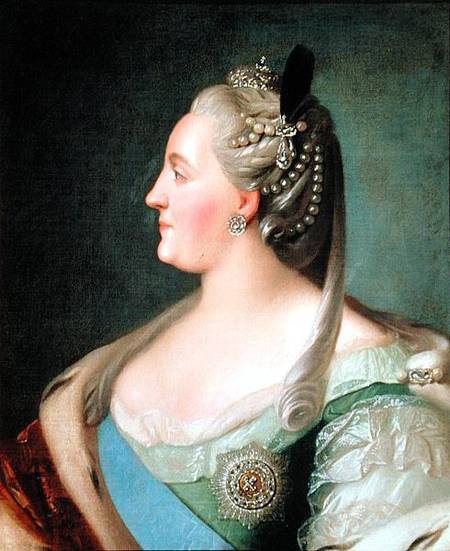 Portrait of Empress Catherine II the Great (1729-96) de Fjodor Stepanowitsch Rokotov