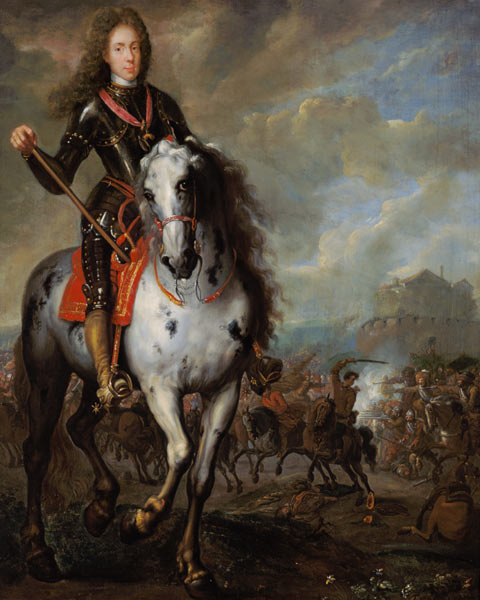 Equestrian Portrait of Prince Eugene de Savoie (1663-1736) de Flemish School