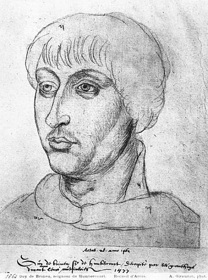 Ms 266 fol.214 Guy de Brimeu, Lord of Humbercourt, from ''The Recueil d''Arras'' de Flemish School