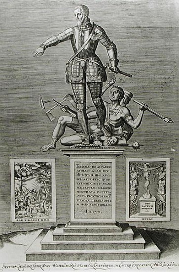 Portrait Glorifying Ferdinand Alvarez of Toledo (1508-82) Duke of Alba de Flemish School