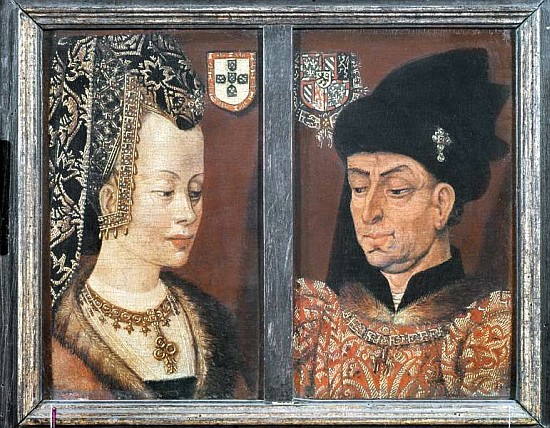 Portrait of Philip The Good, Duke of Burgundy, and his third wife Isabel of Portugal de Flemish School