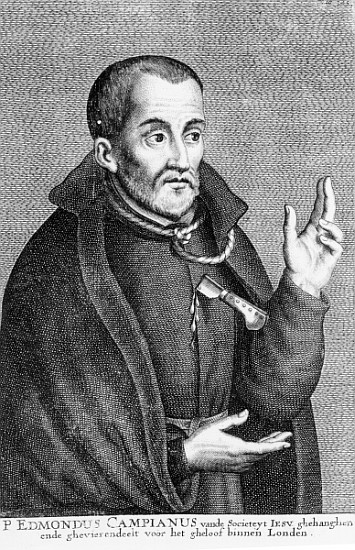 Saint Edmund Campion, from a print made Jacques Neeffs de Flemish School