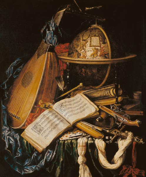 Still Life with Musical Instruments de Flemish School
