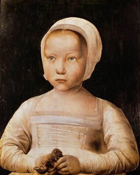 Young Girl with a Dead Bird de Flemish School
