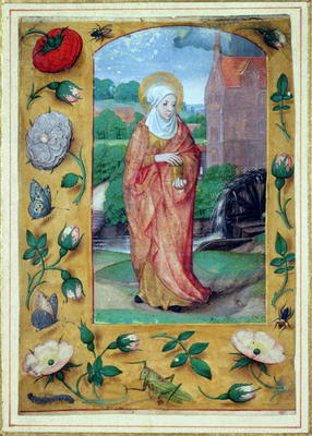 Mary Magdalene, from a Book of Hours, c.1500 (vellum) de Flemish School, (16th century)