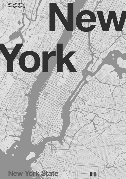 New York Minimal Map de Florent Bodart