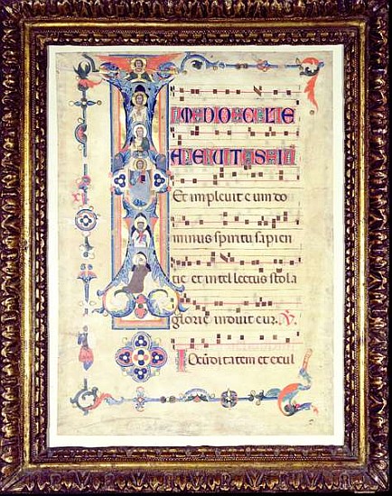 Gradual, featuring historiated initial ''I'' depicting Saint John the Evangelist, c.1315 de Florentine School