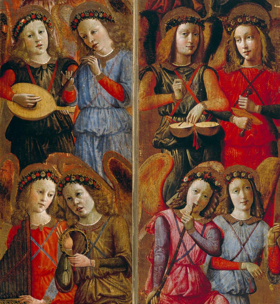 Angel playing instruments de Florentinisch
