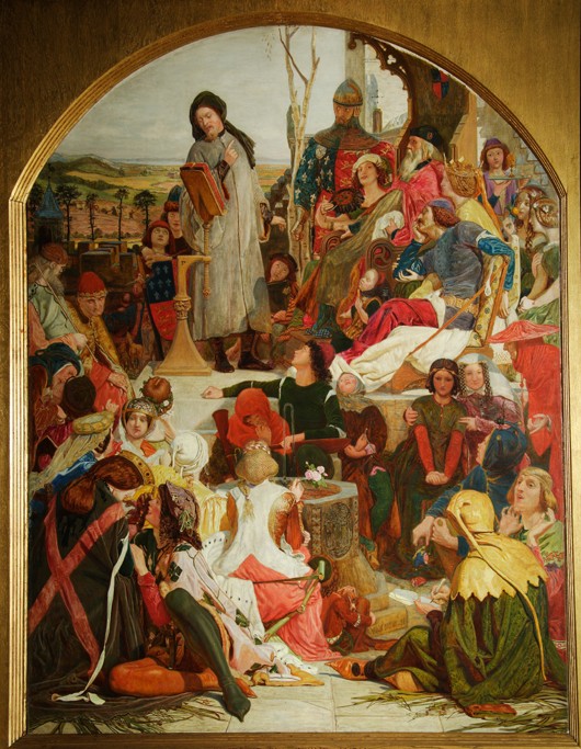 Chaucer at the Court of Edward III de Ford Madox Brown