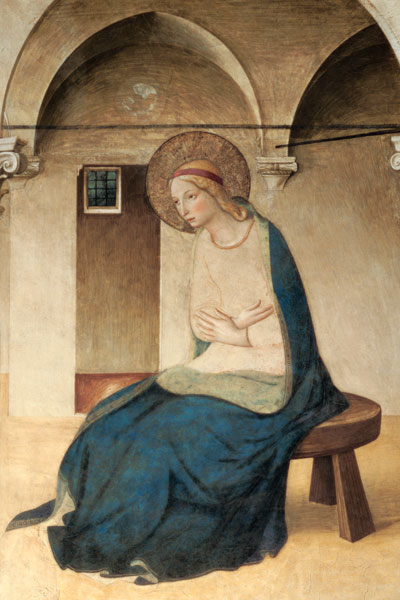 The Annunciation, c.1438-45 (detail of 29030) de Fra Beato Angelico