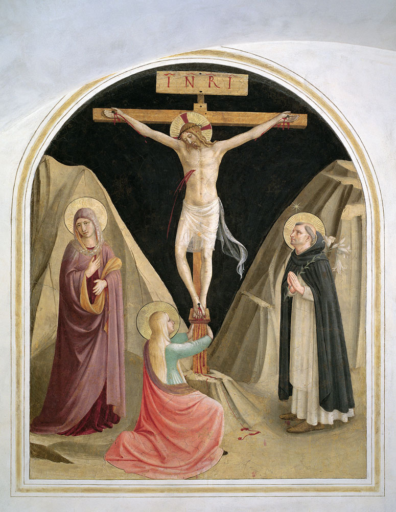 Crucifixion with St. Dominic, from cell 25 de Fra Beato Angelico