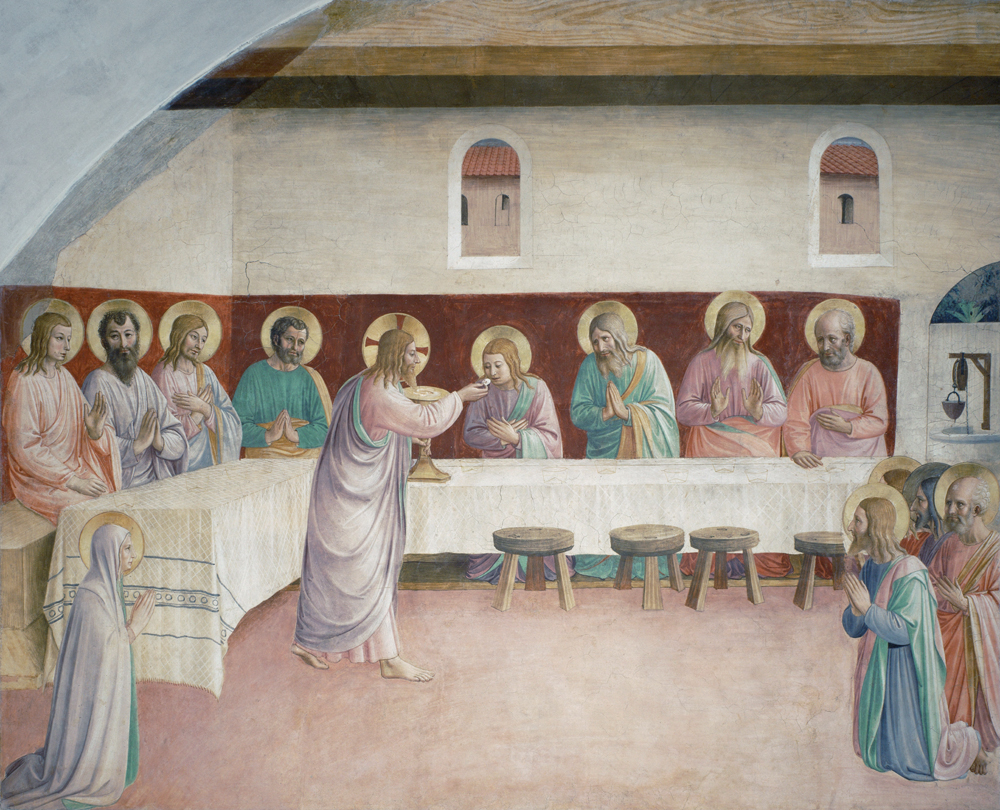 The Holy Communion and the Last Supper de Fra Beato Angelico