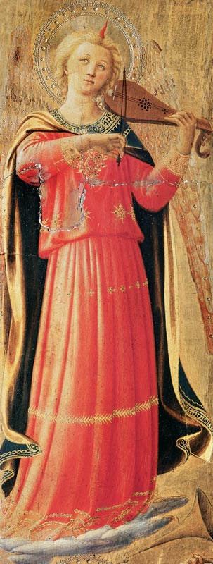 Angel playing instruments de Fra Beato Angelico