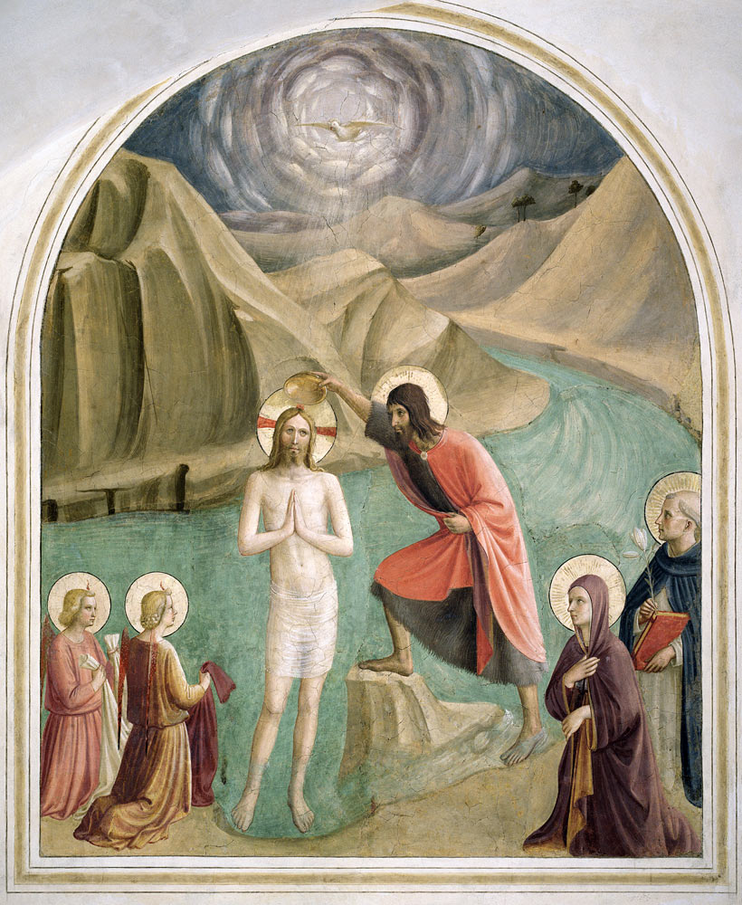 The Baptism of Christ de Fra Beato Angelico
