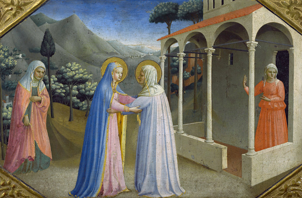 Visitation, from the predella of the Annunciation Alterpiece de Fra Beato Angelico