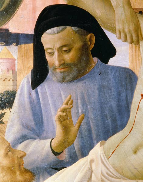 Santa Trinita, detail of Joseph of Arimathaea de Fra Beato Angelico