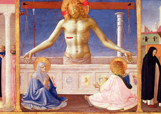 Christ Rising from his Tomb, detail of the predella panel of the Coronation of the Virgin, c.1430-32 de Fra Beato Angelico