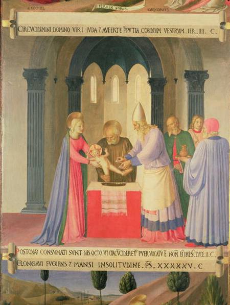 The Circumcision, detail from panel one of the Silver Treasury of Santissima Annunziata de Fra Beato Angelico