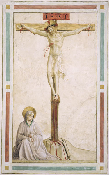 Crucifixion, from cell 22 de Fra Beato Angelico