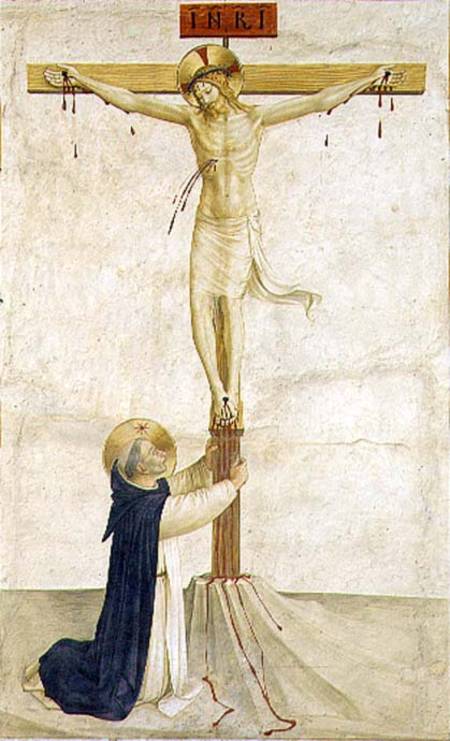 Crucifixion with St. Dominic de Fra Beato Angelico