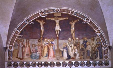 The Crucifixion, with SS. Cosmas, Damian, Francis and Bernard de Fra Beato Angelico