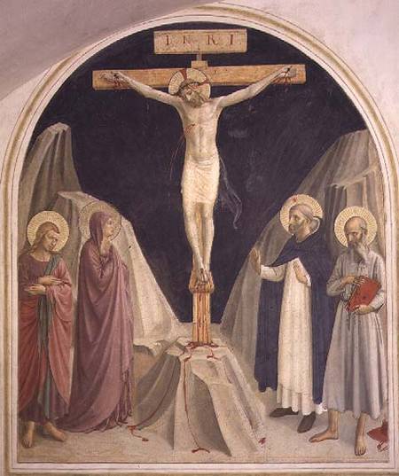 The Crucifixion, with SS. Dominic and Jerome de Fra Beato Angelico