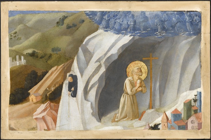 Saint Benedict Tempted in the Wilderness de Fra Beato Angelico