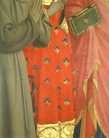 Detail from the Annalena Altarpiece (tempera and gold leaf on panel) (detail of 43957) de Fra Beato Angelico