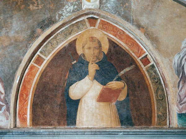 St. Peter Martyr asking for Silence (fresco) de Fra Beato Angelico