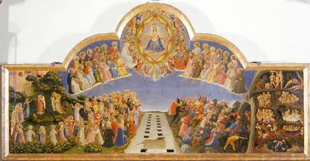 The Last Judgement (tempera & gold on panel) de Fra Beato Angelico