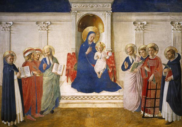 The Madonna delle Ombre, 1450 (fresco) de Fra Beato Angelico