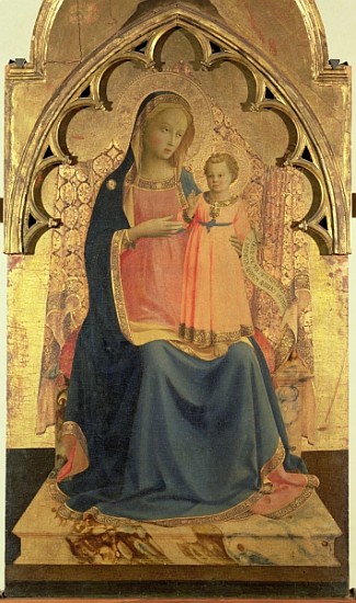 Madonna and Child, central panel of a triptych de Fra Beato Angelico