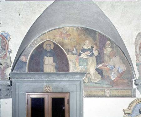 The Miraculous Discovery of the Key to the Belt of St. Antoninus, lunette de Fra Beato Angelico