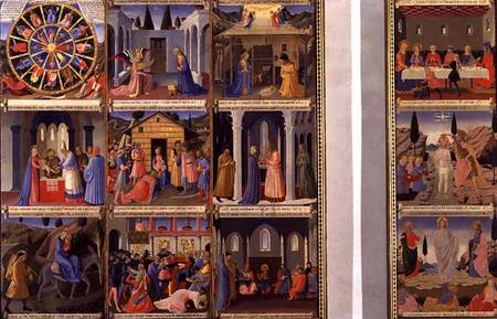 Scenes from the Life of Christ, panels one and two from the Silver Treasury of Santissima Annunziata de Fra Beato Angelico