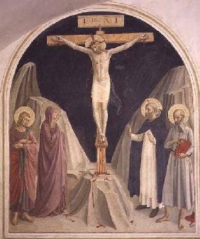 The Crucifixion, with SS. Dominic and Jerome