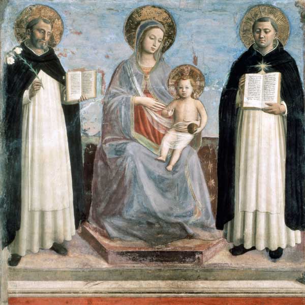Virgin and Child with Saints Dominicus and Thomas Aquinas de Fra Beato Angelico