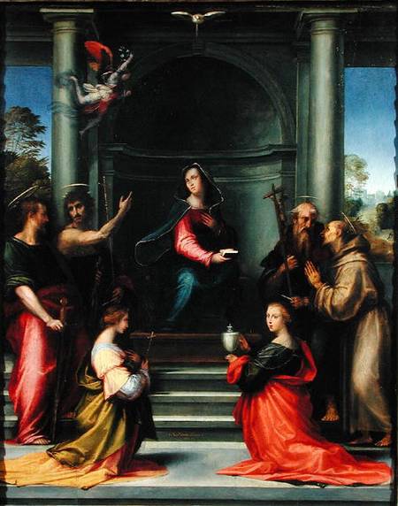 The Annunciation with Saints de Fra Bartolommeo