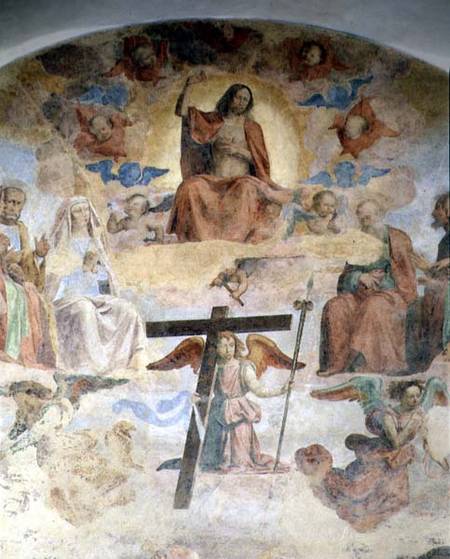 The Last Judgement, detail depicting Christ in Majesty de Fra Bartolommeo