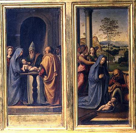 Presentation in the Temple and the Nativity de Fra Bartolommeo