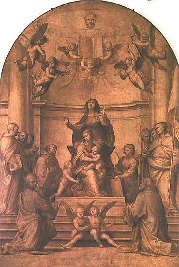 St. Anne (sepia altarpiece) de Fra Bartolommeo