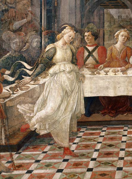 Salome dancing at the Feast of Herod, detail of the fresco cycle of the Lives of the SS. Stephen and de Fra Filippo Lippi