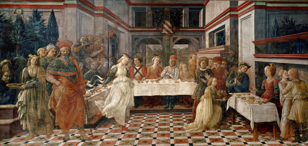 The Feast of Herod, from the cycle of The Lives of SS. Stephen and John the Baptist, from the main c de Fra Filippo Lippi