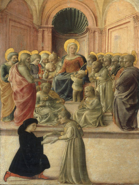 Filippo Lippi /Mary w.Child 6 Saints/Ptg de Fra Filippo Lippi